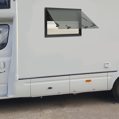Finestra da esposizione 800 x 500 mm + avvolgibile camper roulotte finestra finestra laterale - Foto 2 di 21