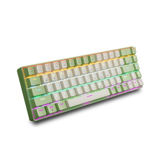 Mechanical Gaming Keyboard Hot-Swappable 68 Keys Clicky Switch USB RGB Backlit - Picture 13 of 16