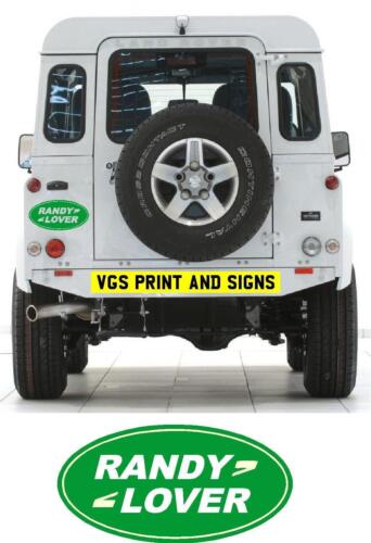 RANDY LOVER LUSTIGER WITZ OFF ROAD 4x4 LAND ROVER AUFKLEBER ABZIEHBILD - Bild 4 von 4