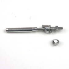 10pc- Stainless Steel T316 End Fitting & 30 Degree Angled Washer- For 1/8" Cable