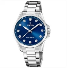 Watch Festina F20654/4 Azul Women 34mm Stainless steel