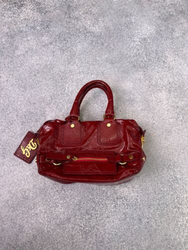Vintage D&G Red Patent Leather Front Pocket Satchel women’s bag - Picture 2 of 13
