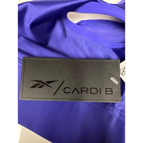 NEW! Reebok x Cardi B Asymetrial Crop Tank Top Purple Women's XS One Shoulder - Picture 6 of 10