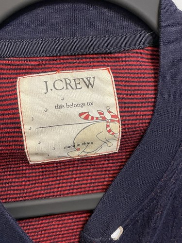 J Crew Womens S Blue One Piece Barn Door Pajamas Snowman Print - Picture 3 of 8