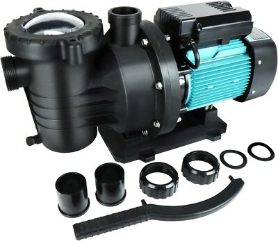 #ad 2HP Pool Pump Inground amp;Above Ground 6980GPH High Flow Powerful 110V 2#x27;#x27;Unions