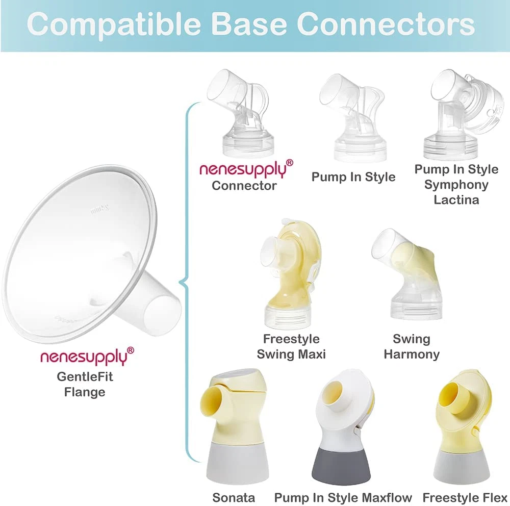 19Mm Flange Compatible with Medela Breast Pump Parts Replace 19Mm