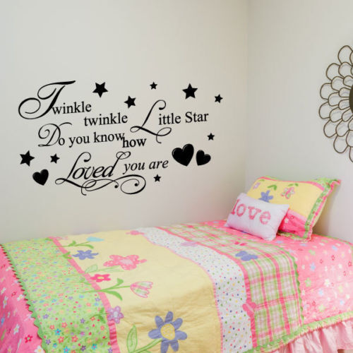Twinkle-Wall Sticker Decal Wallpaper Vinyl baby boy girl kids room decor bedroom | eBay Twinkle-Wall Sticker Decal Wallpaper Vinyl baby boy girl kids room decor bedroom | eBay