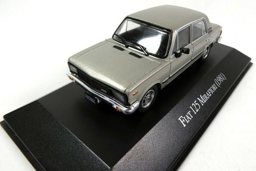 IXO - FIAT 125 Mirafiori berlina 4 porte grigia del 1981 venduta in blister -... - Foto 2 di 5