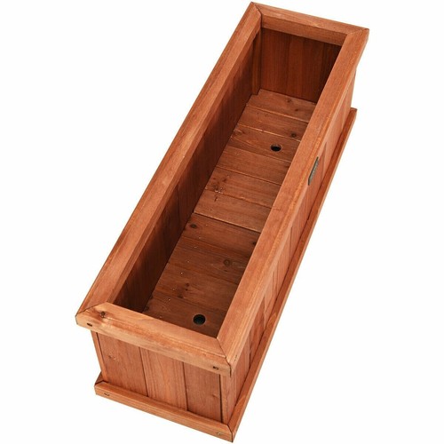 Wooden Planter Box Garden Yard Window Decorative Flower Bed Vegetable 2X4-Ft - Picture 6 of 12