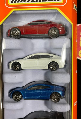 Matchbox 2024 Tesla 20th Anniversary 5er Pack Model S, 3, X, Y, Roadster Env. Schiff - Bild 3 von 7