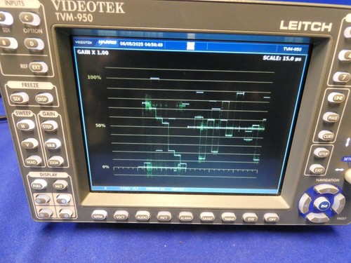 Leitch Videotek TVM-950 Waveform/ Vector Monitor w/ Option EYE-2, ACV-2, A3 - Picture 11 of 20
