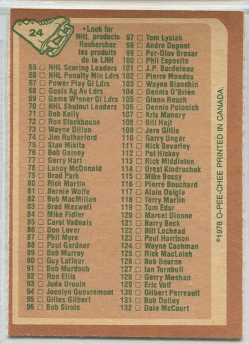 1978-79, O-PEE-CHEE, Hockey, #"s 1 - 100 , UPick from list - Picture 50 of 212