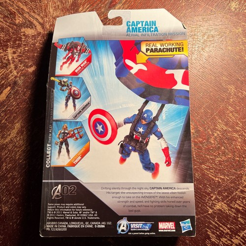 Marvel The Avengers Captain America Aerial Infilltration Mission Figure 2011 New - Picture 2 of 12