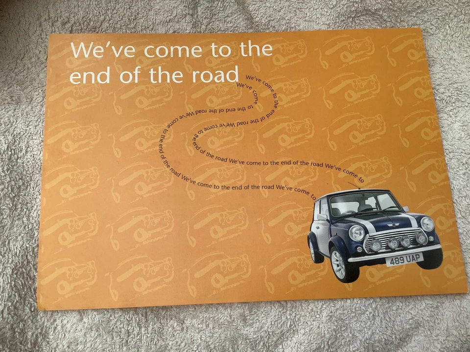 Rover Mini Cooper Sport 500 END OF THE ROAD October 2000 Leaflet Brochure V RARE - Image 2 of 3