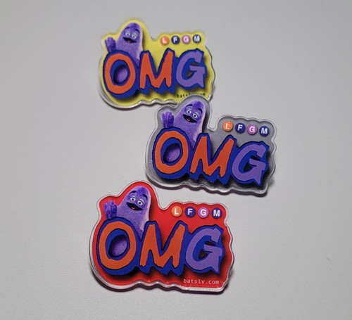 Mets OMG Grimace LFGM Pin Oversized Limited Edition Random Color Sent - Picture 1 of 8