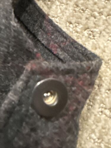 Woolrich Malone Bib Overalls Mens L Gray Plaid Wool Heavyweight EUC US Made - Picture 3 of 7