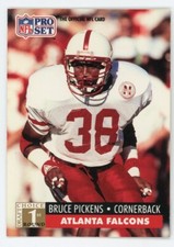 1991 Pro Set Football Card #732 Bruce Pickens