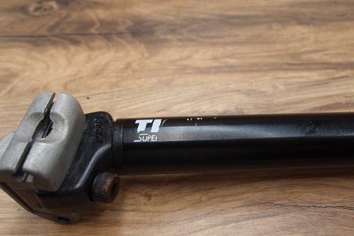 1990 Tioga by Strong aluminium alloy plain seatpost for MTB 27 mm made in Japan - Picture 16 of 17