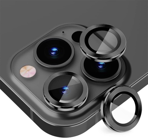 For iPhone 14 Pro Max 14 Plus 14 Metal Ring Tempered Glass Camera Lens Protector - Picture 11 of 15