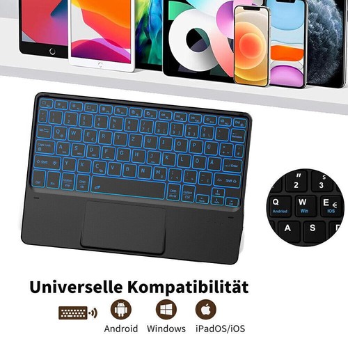 Für Samsung Galaxy Tab S6 Lite 10,4" Hülle mit Bluetooth QWERTZ Tastatur Maus DE - Bild 131 von 151