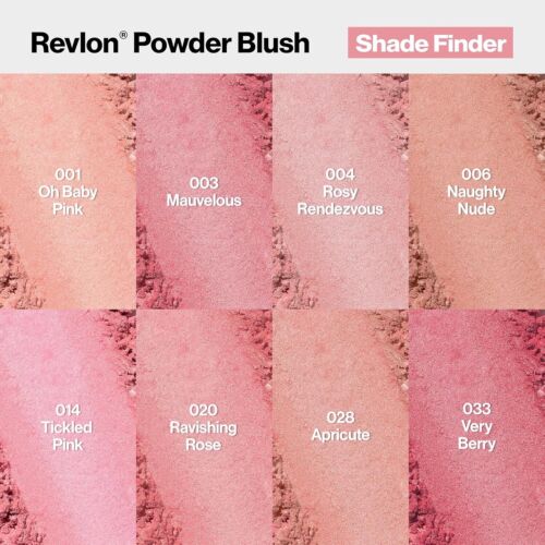 New Revlon Powder Blush 020 Ravishing Rose 0.17oz Silky Buildable Color - Picture 3 of 4
