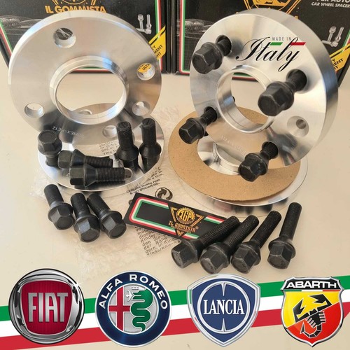 4 RADABSTÄNDE 16+20mm MIT SCHWARZEN SCHRAUBEN FÜR FIAT 500 / 595 FIAT 500 ABARTH - Bild 1 von 4
