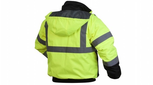 CAPPOTTO GIACCA DI SICUREZZA BOMBER HI VIS IMPERMEABILE ISOLANTE RIFLETTENTE ALTA VISIBILITÀ - Foto 3 di 5