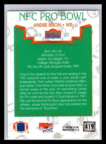 1992 Pro Set Football # 251 - 500 - Pick Your Card! - Picture 338 of 500