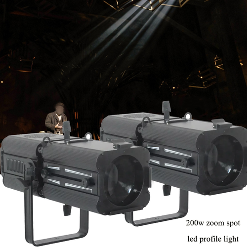 200W RGBW Studio Theater DMX Stage Lighting COB LED ZOOM Profile Leko Spot Light - Picture 2 of 7
