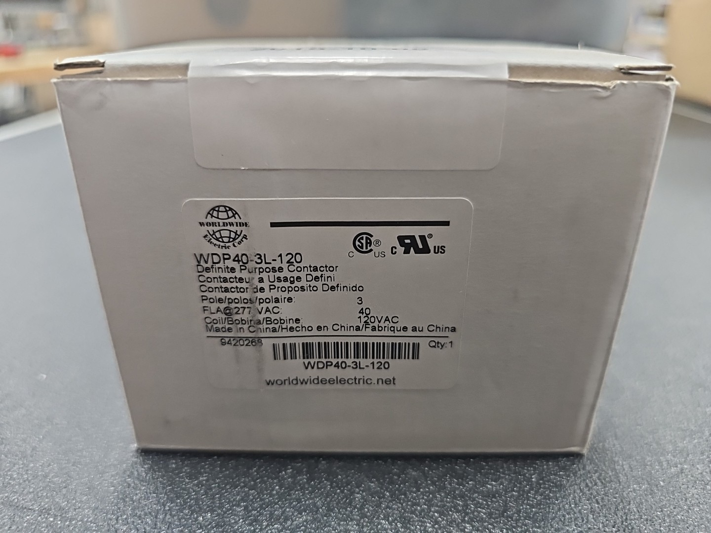 Worldwide Electric WDP40-3L-120 Definite Purpose Contactor