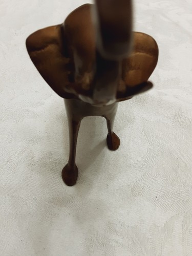 4 Inch Metal Elephant Figurine Paperweight Heavy - Picture 10 of 11