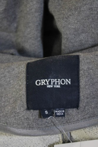 Gryphon New York Womens Cotton Short Open Front Blazer Jacket Gray Size S - Picture 6 of 6