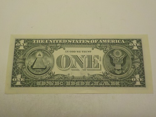 UNC Over Inked Both Serial Numbers "6" Error E50660310C 1$ One Dollar Bill - Picture 4 of 4