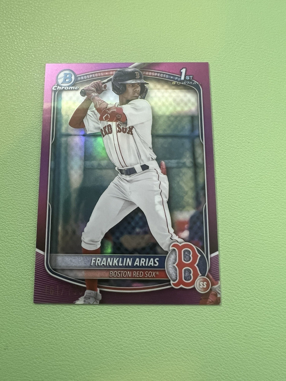 2025 Franklin Arias Bowman Chrome #BCP-67 Fuchsia Refractor/199