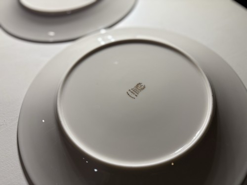 Lenox Windsong Dinner Plates Set of 2 – 10.5” Ivory Bone China Platinum Trim - Picture 12 of 13