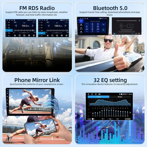 Autoradio Carplay Android Display 9" Wireless FIAT Bravo 2008-2013 Telecamera - Imagen 5 de 8