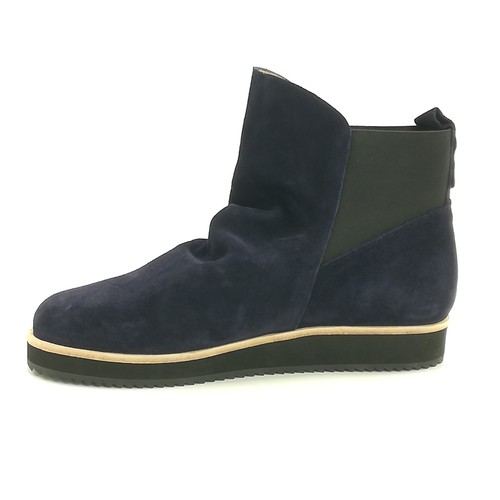 Patricia Green Shoes Womens Boots Charlie Ankle Bootie Navy Suede Pull On 9.5 - Picture 8 of 11