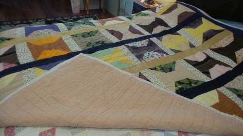 COLCHA DE COLECCIÓN Cuadrados Multicolor Cosida a Mano/Máquina COLCHA 76x72" QUERIDA - Imagen 5 de 10