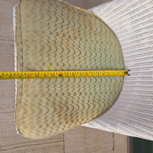 Silla de enfermería Lloyd Loom Lusty para dormitorio, cojín de asiento tapizado con resortes pintados - Imagen 21 de 24