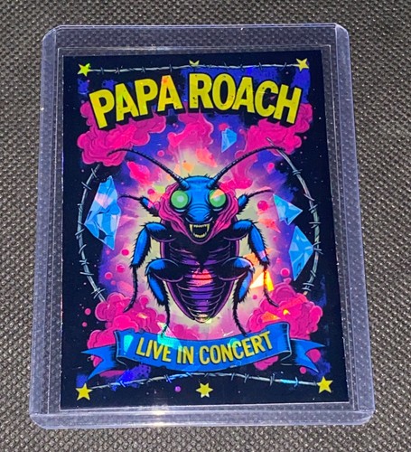 Papa Roach Live in Concert Custom Holo Refractor Prizm Card Memorabilia - Bild 1 von 4