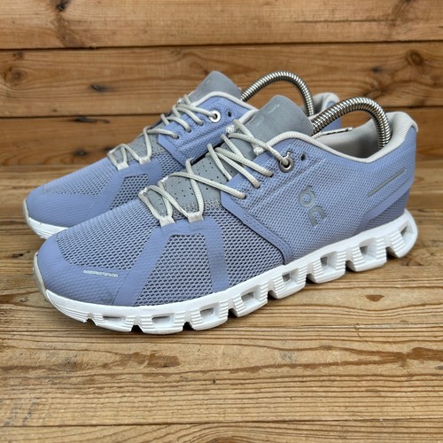 On Running Turnschuhe Damen Größe UK 6 Cloud 5 blau weiß reflektierend Schweizer Schuhe - Bild 5 von 13