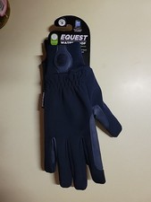 eQUEST Waterproof Riding & Yard Gloves – Blue | Touchscreen Size Small