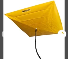 Justrite Ceiling Leak Diverter Tarp with Hose Connection and Corner Grommets ...