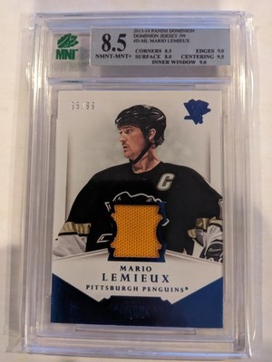 2013-14 Panini Dominion - Authentic Material Mario Lemieux #D-ML Jersey /99