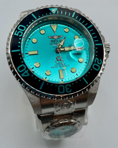 Reloj Invicta Grand Diver automático doble hora para hombre 47 mm esfera azul acero inoxidable - Imagen 2 de 14