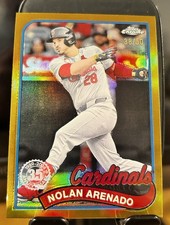 2024 Topps Chrome Update 1989 Topps Baseball Nolan Arenado Gold Refractor /50