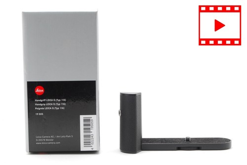 [Top MINT in Box] Leica Hand Grip For Q Typ 116 19505 Black From JAPAN #A727a