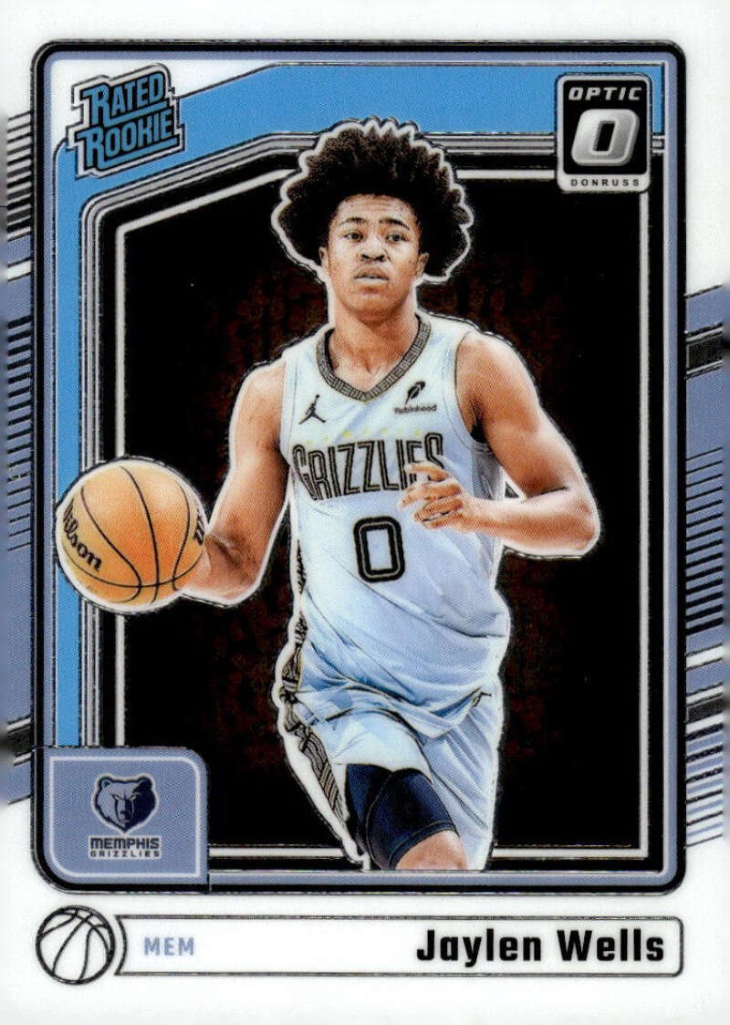 JAYLEN WELLS RC 2024-25 Donruss Optic Base Rated Rookies #252 Grizzlie ID:144498