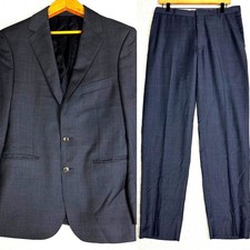 Jos A Bank Suit 40R 34x30 Blue Reda Sustaina Wool Slim Fit Soft Shoulder