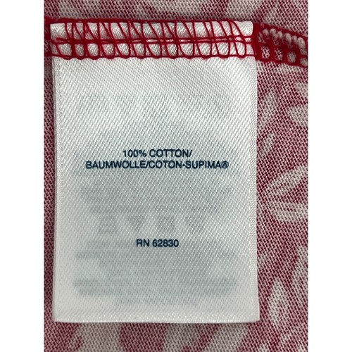 Lands' End Floral Print Long Sleeve Relaxed Fit Top Red Holiday M/P - Picture 8 of 10